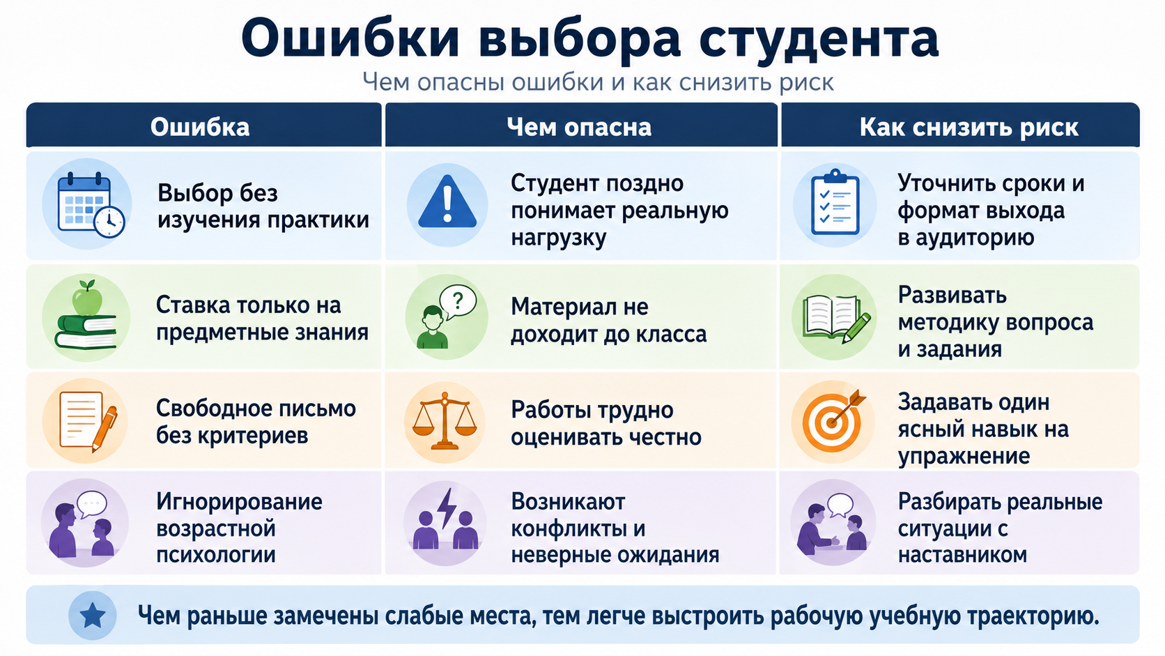 Ошибки выбора, которые дорого обходятся студенту